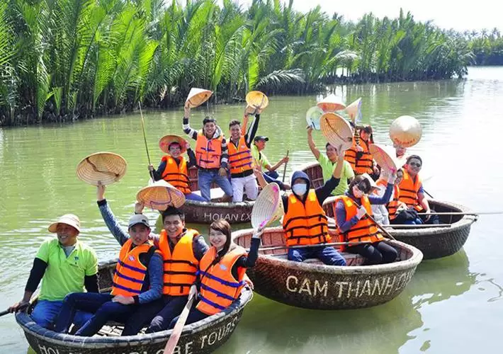 Basket Boats in Coconut forest and Hoi An Ancient Town Private Tour